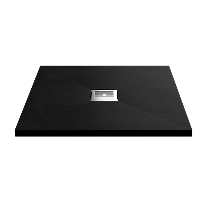 Black Slate Slimline Shower Tray