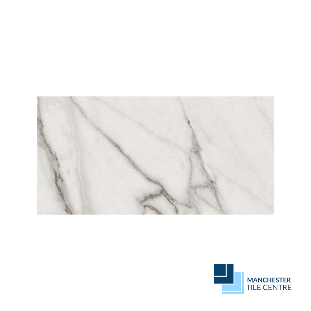 Cervino Lux White 30x60 Wall and Floor Tiles by Manchester Tile Centre