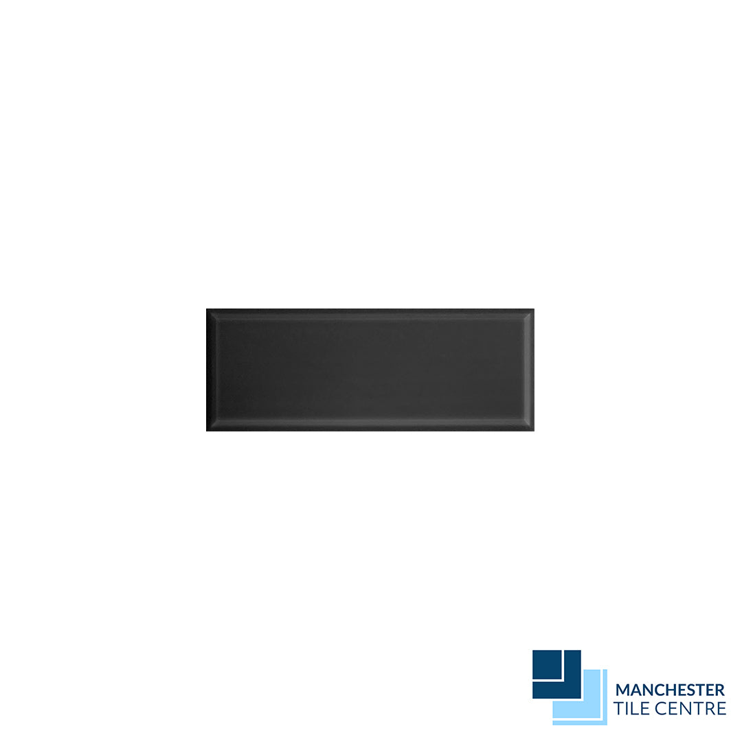 Form Gloss Charcoal Bevelled Wall Tiles by Manchester Tile Centre