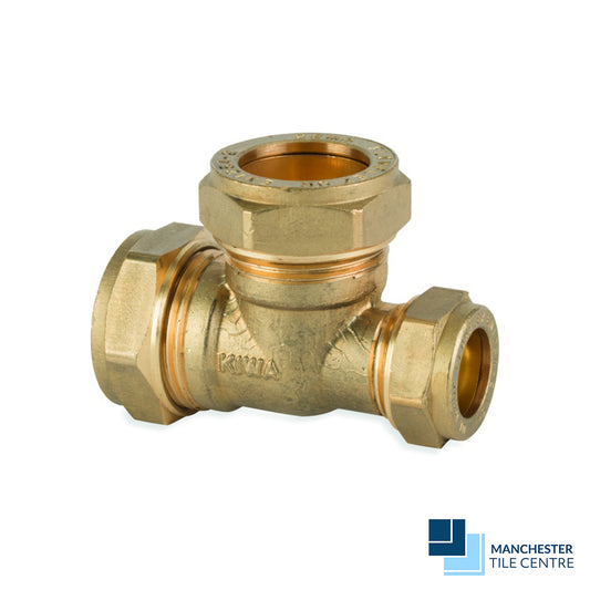 Compression Fitting Reducing Tee - Plumbing Supplies by Manchester Tile Centre