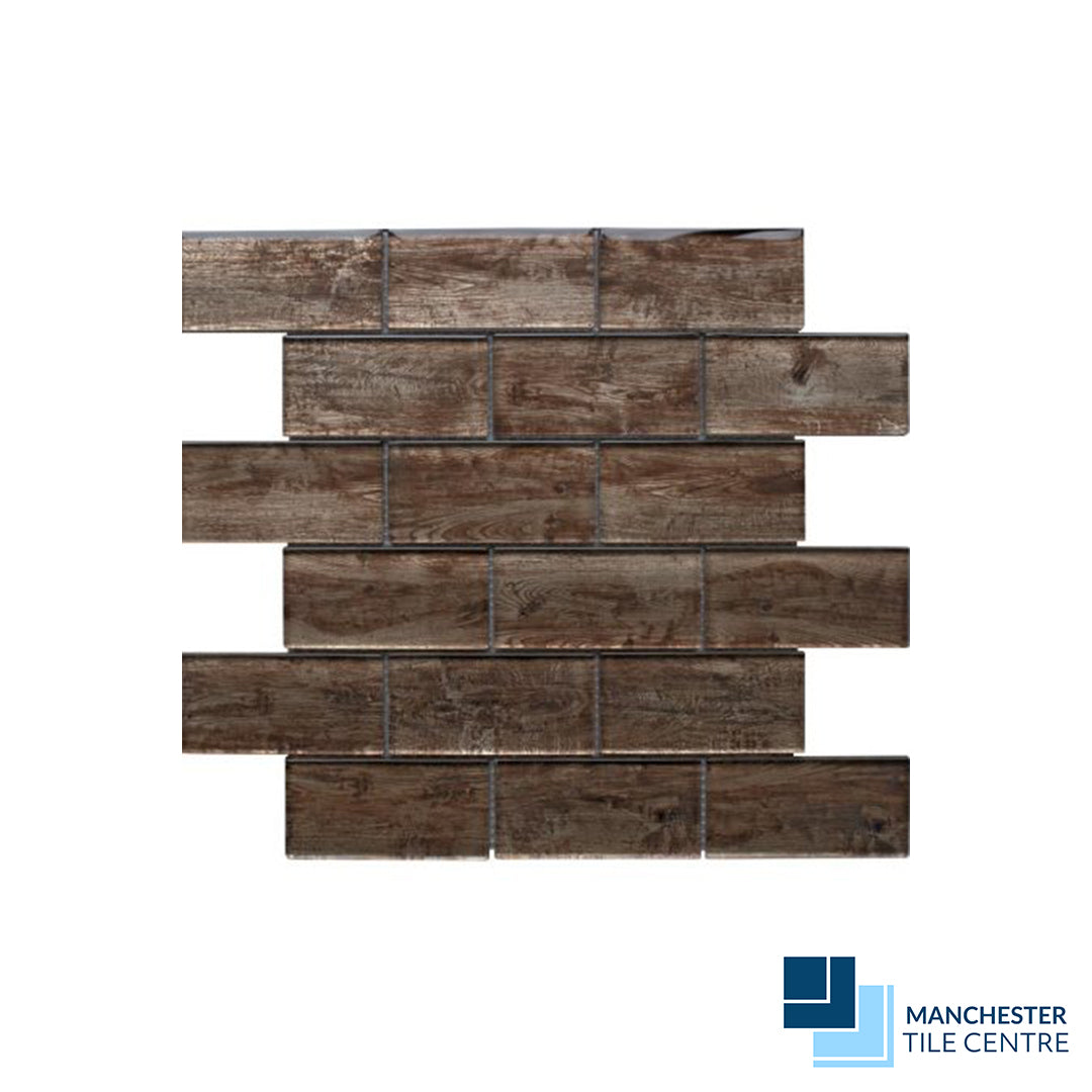 Frontier Redwood - Glass Mosaics by Manchester Tile Centre