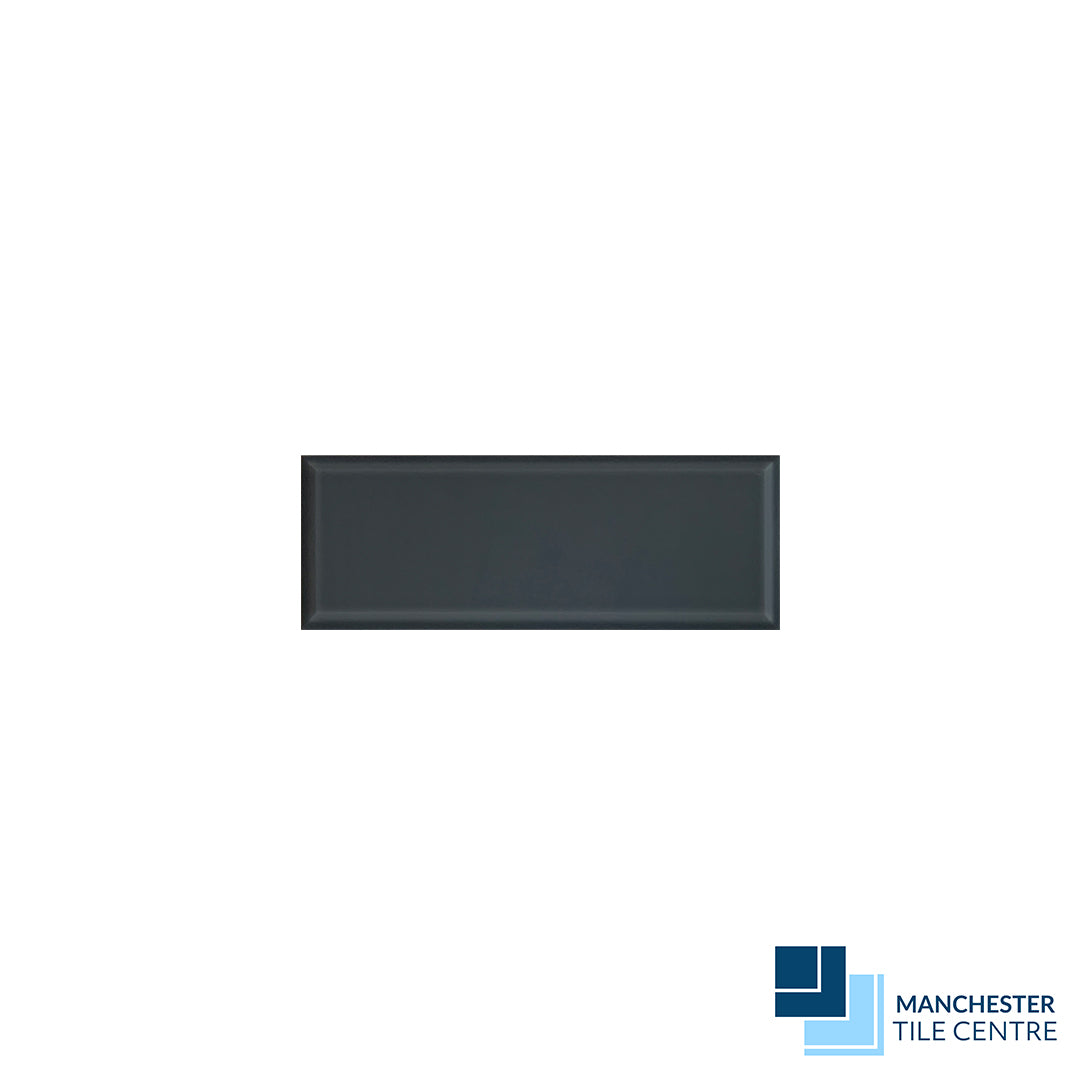 Form Gloss Graphite Bevelled Wall Tiles by Manchester Tile Centre
