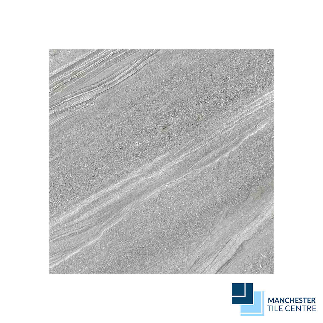 Infinity Light Grey Wall and Floor Tiles by Manchester Tile Centre