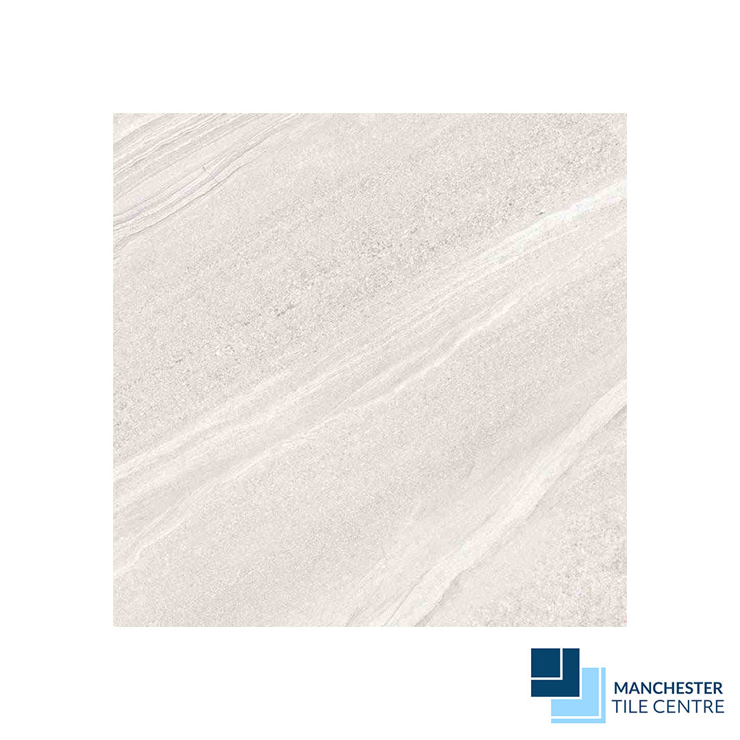 Infinity White Wall and Floor Tiles by Manchester Tile Centre