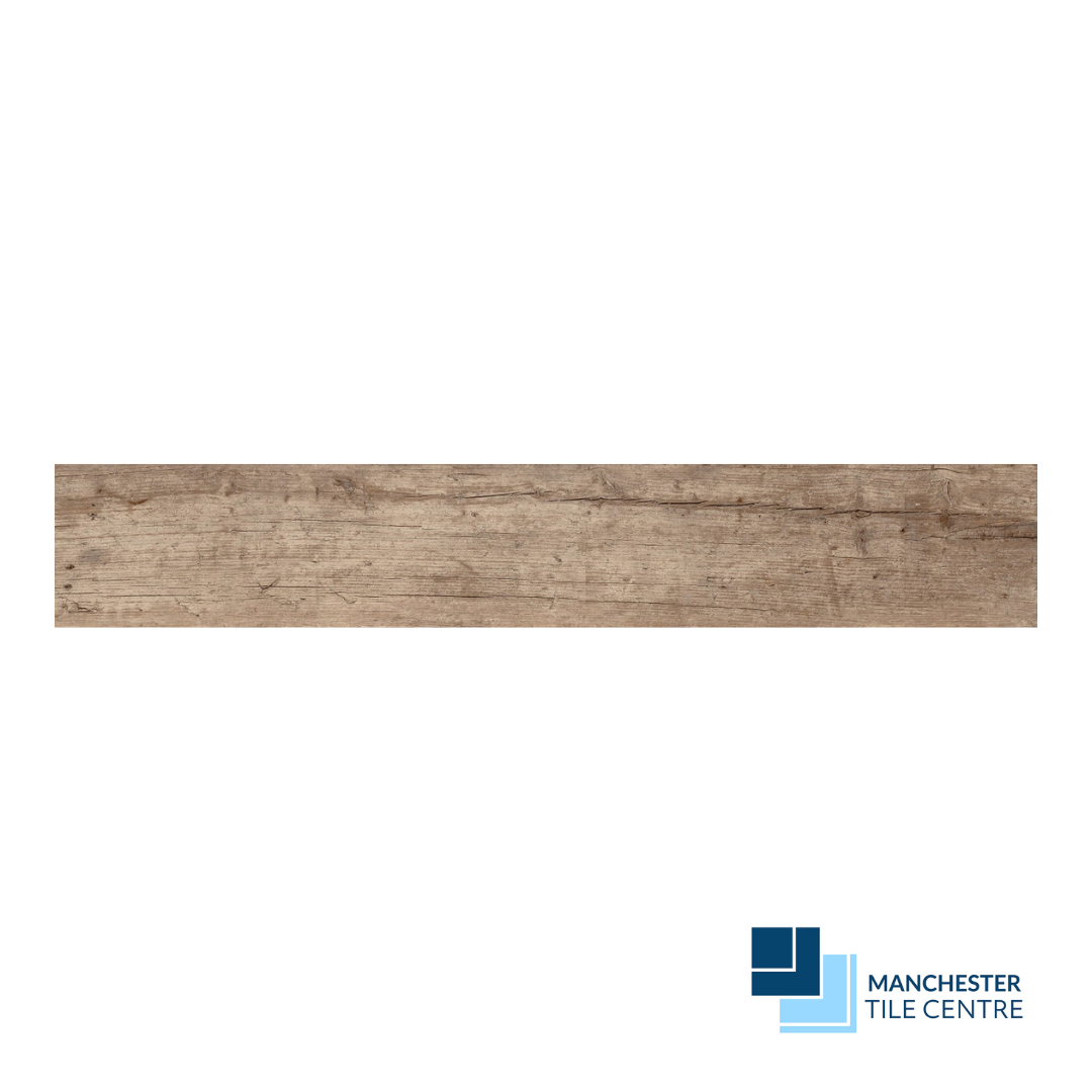 Kauri Tobacco Grip Wood Effect Tiles by Manchester Tile Centre