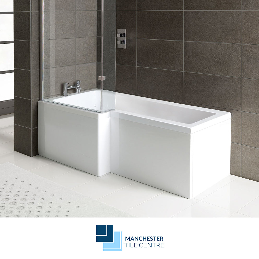 L-Shaped Bath by Manchester Tile Centre