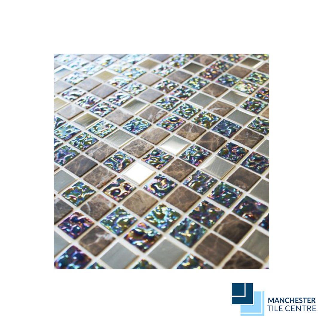 Lustre Brown Glass Mosaics by Manchester Tile Centre