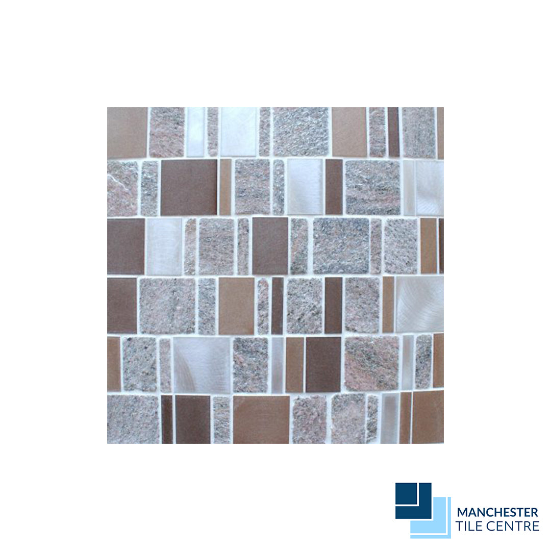 Meteor Bronze Mosaic Range by Manchester Tile Centre