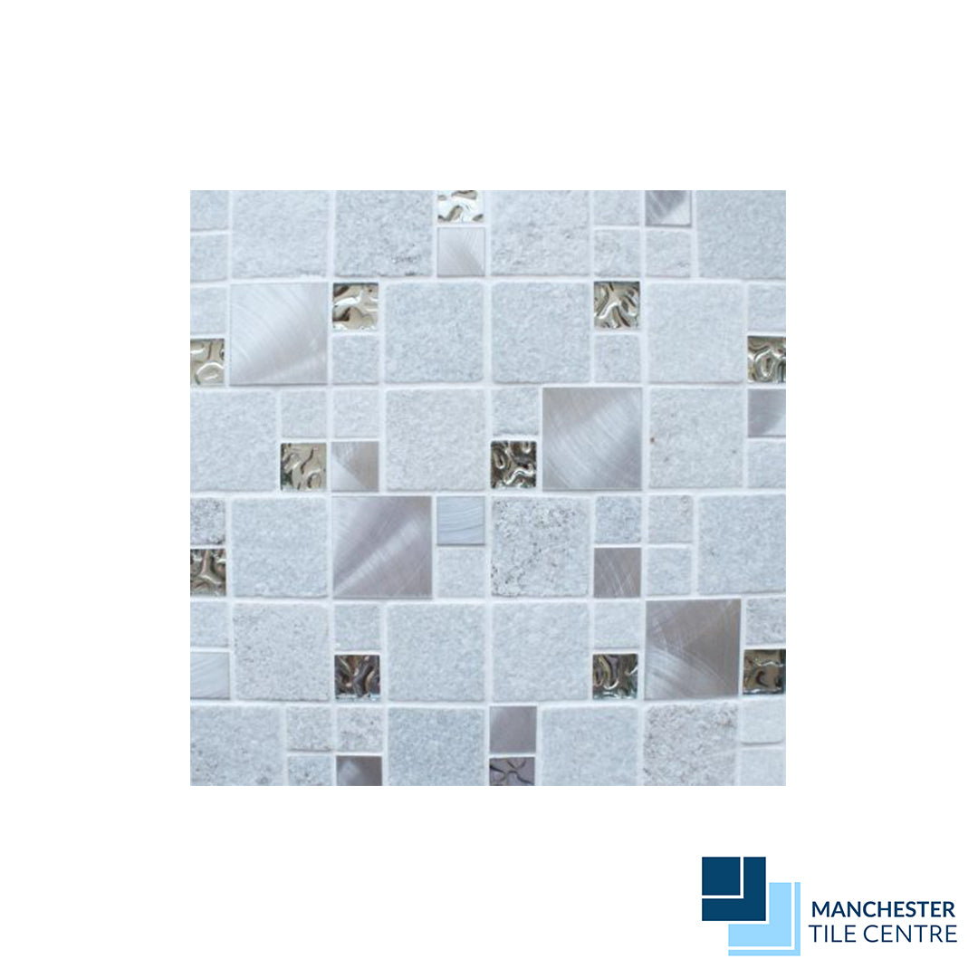 Meteor White Mosaic Range by Manchester Tile Centre