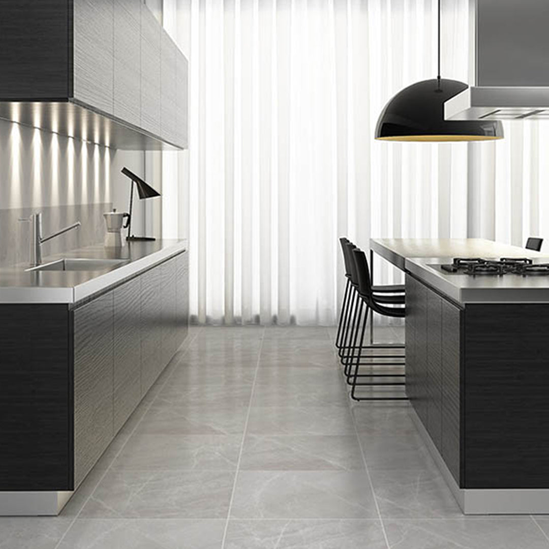 Stonela Light Grey Wall and Floor Tile Range by Manchester Tile Centre