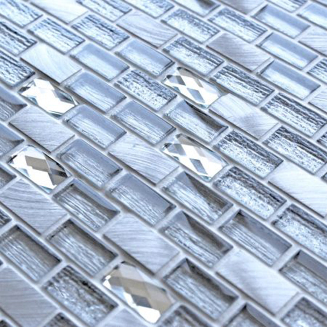 Tiffany Silver Mosaics by Manchester Tile Centre