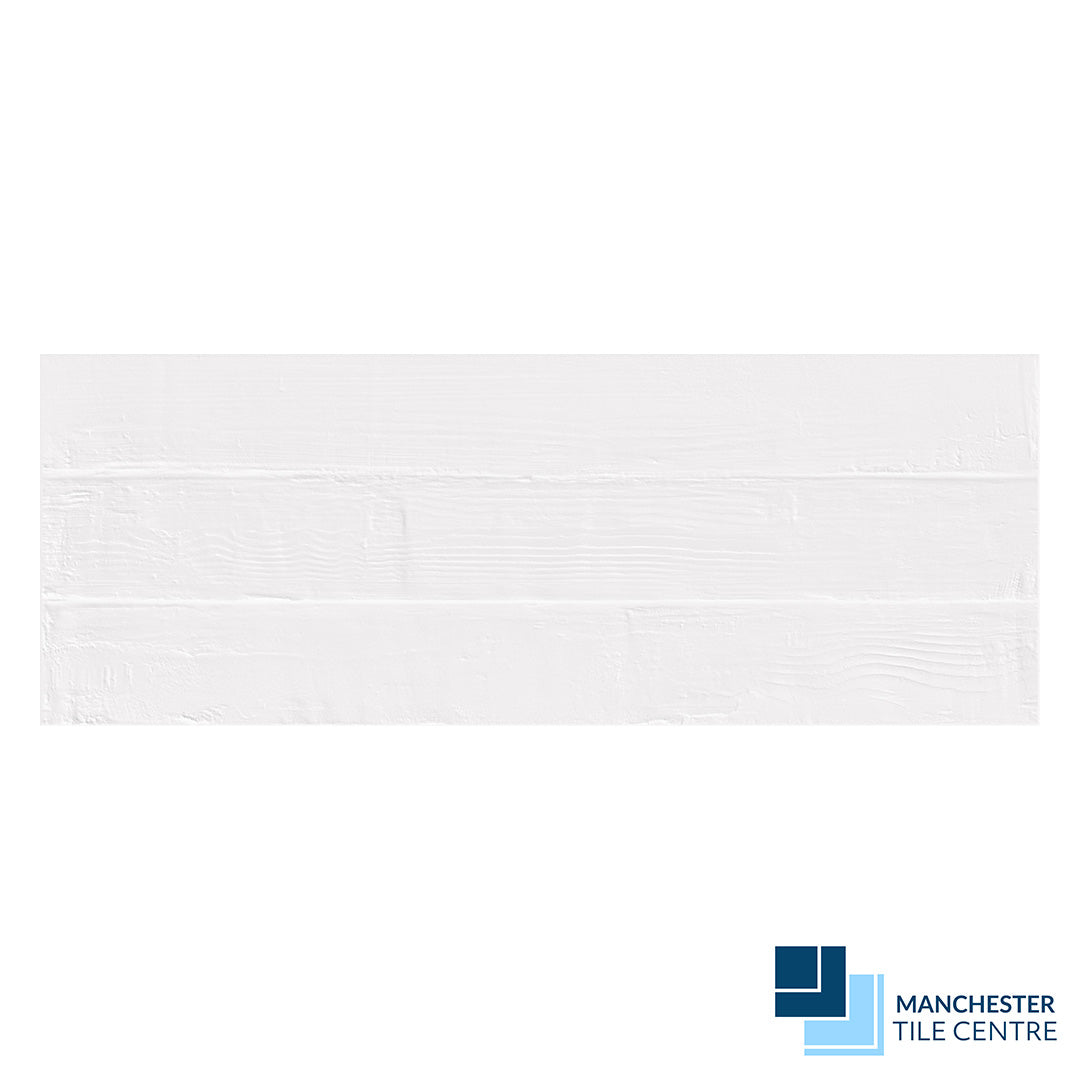 Uptown Form White Ceramic Wall Tiles by Manchester Tile Centre
