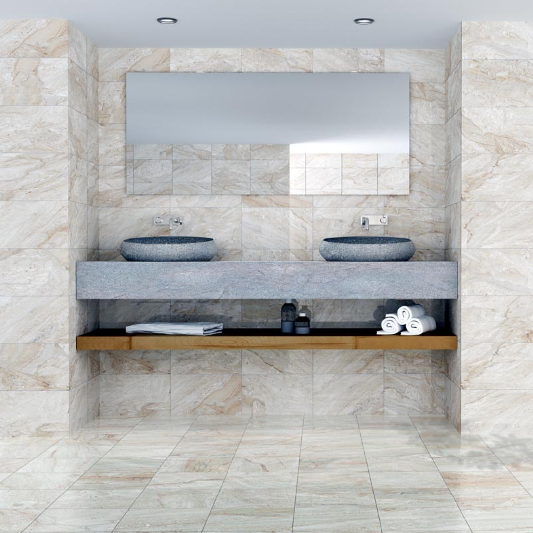 Travertino Showroom Tile Range by Manchester Tile Centre