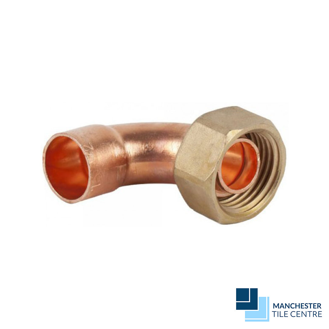 Bent Tap Connector End Feed - Plumbing Supplies by Manchester Tile Centre