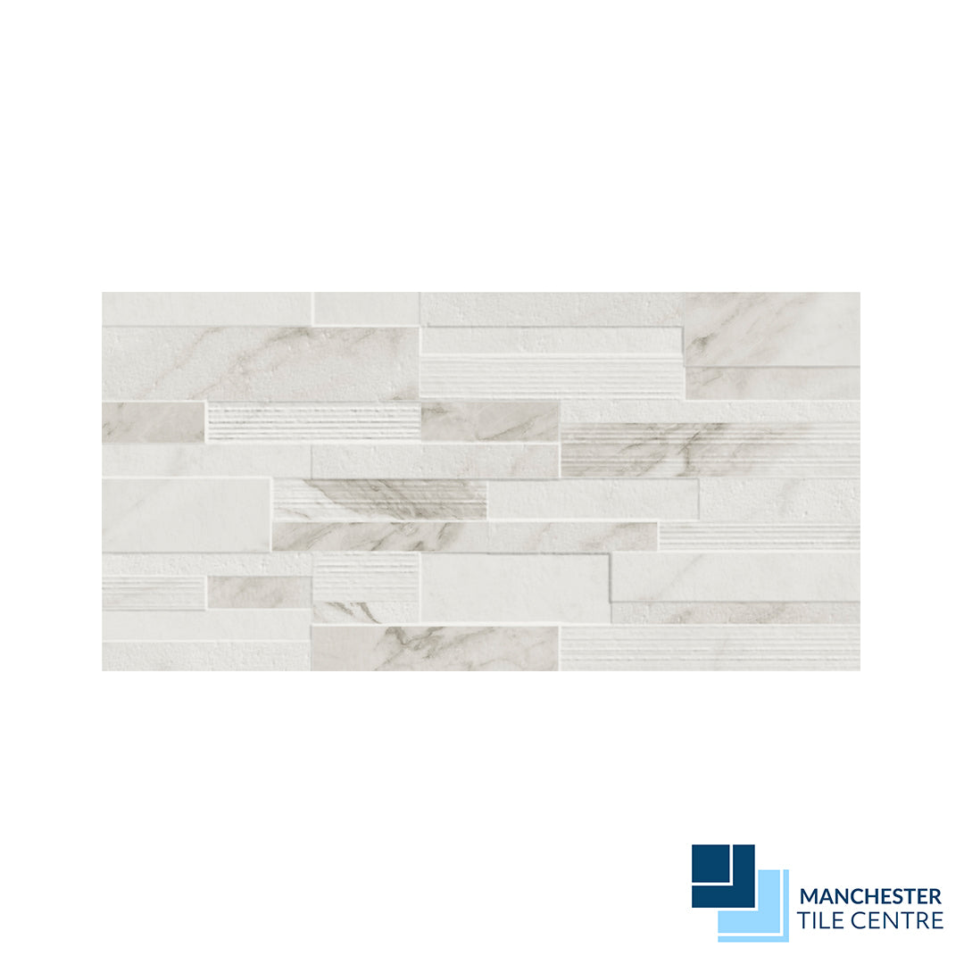 Calacatta Silver Decor 30x60 Tile Range by Manchester Tile Centre
