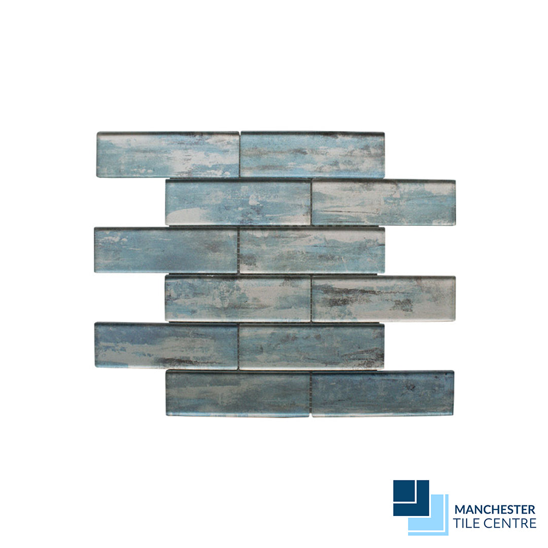 Driftwood Blue - Glass Mosaics by Manchester Tile Centre