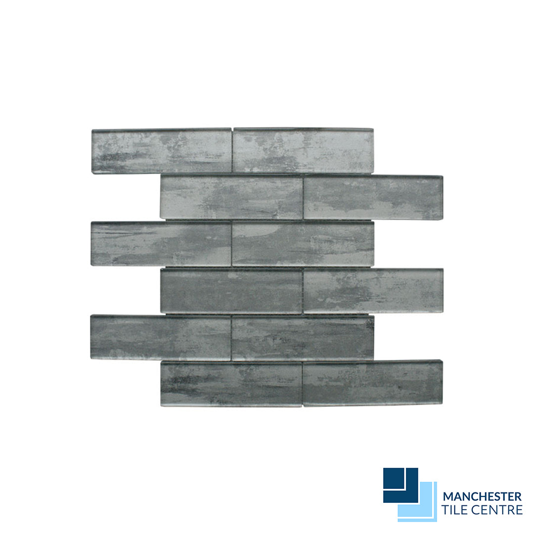 Driftwood Grey - Glass Mosaics by Manchester Tile Centre