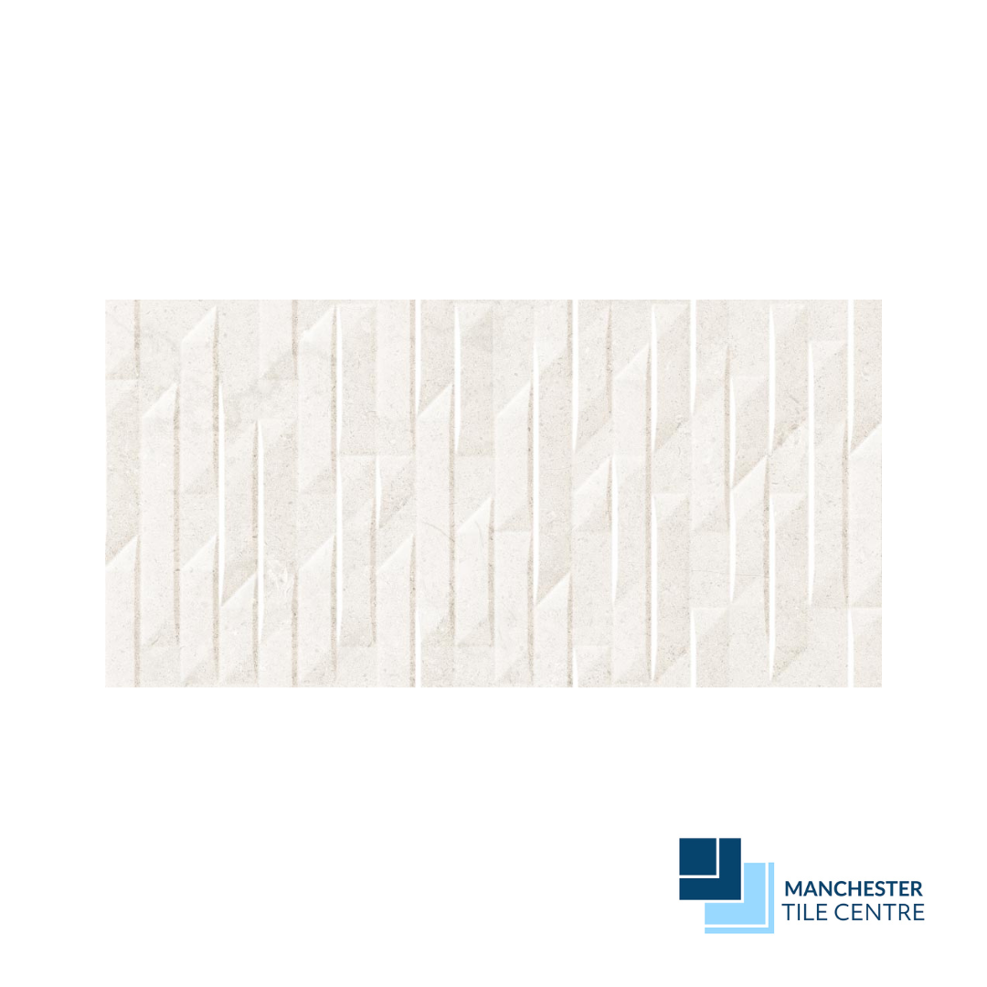 Dual White Decor Tile Range by Manchester Tile Centre