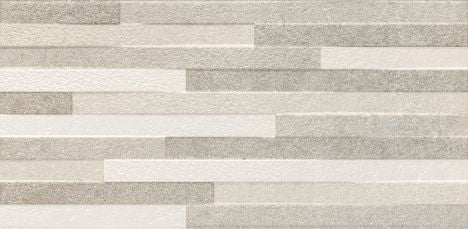 Pierre Stuck Grey Decor Wall Tiles by Manchester Tile Centre