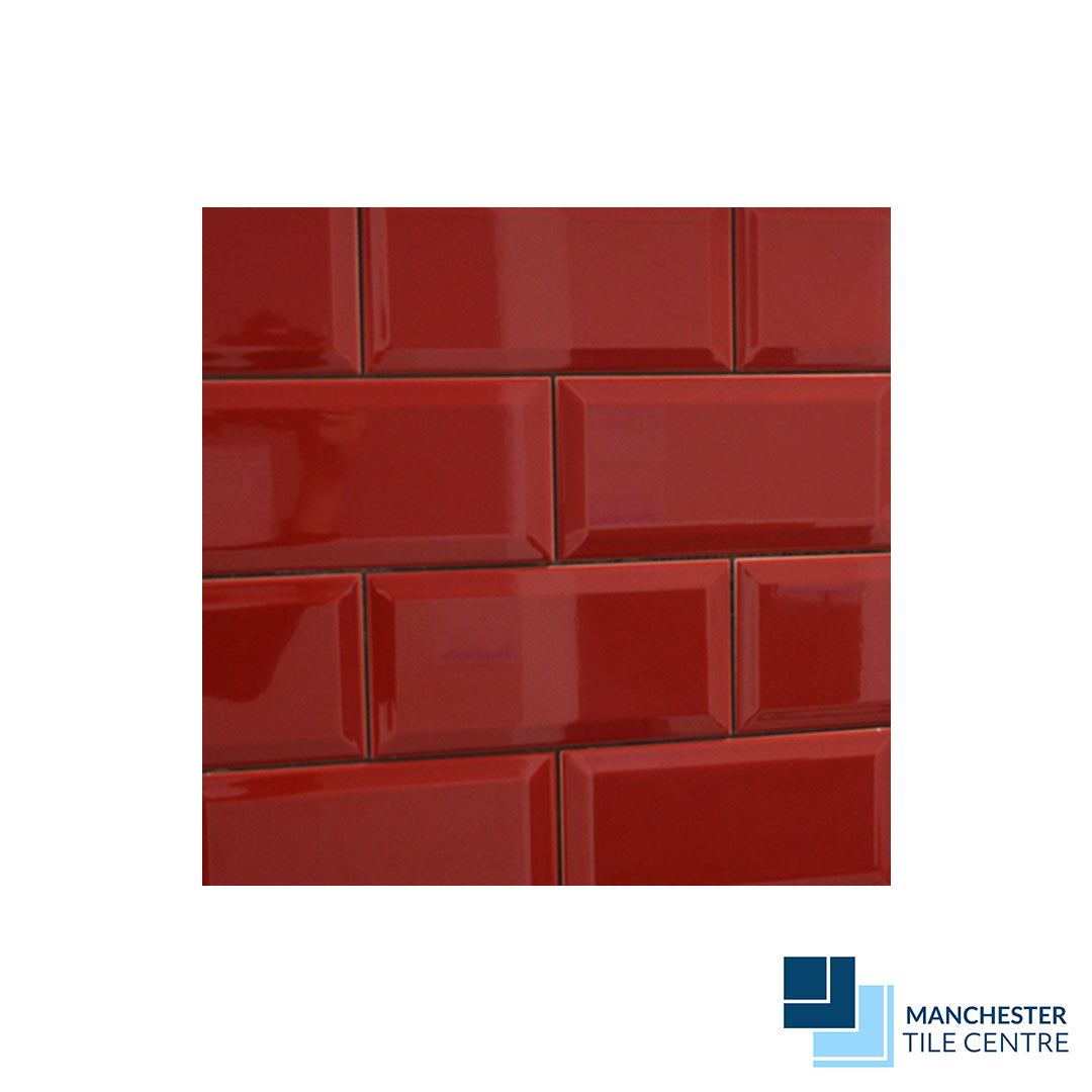 Metro Tiles Red by Manchester Tile Centre