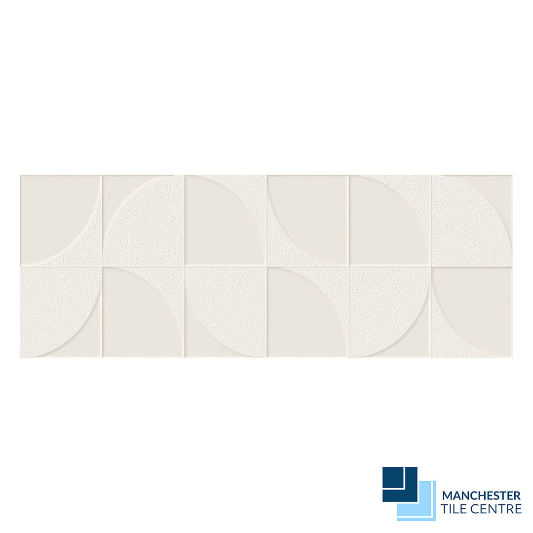 One Wave Beige Wall Tiles by Manchester Tile Centre