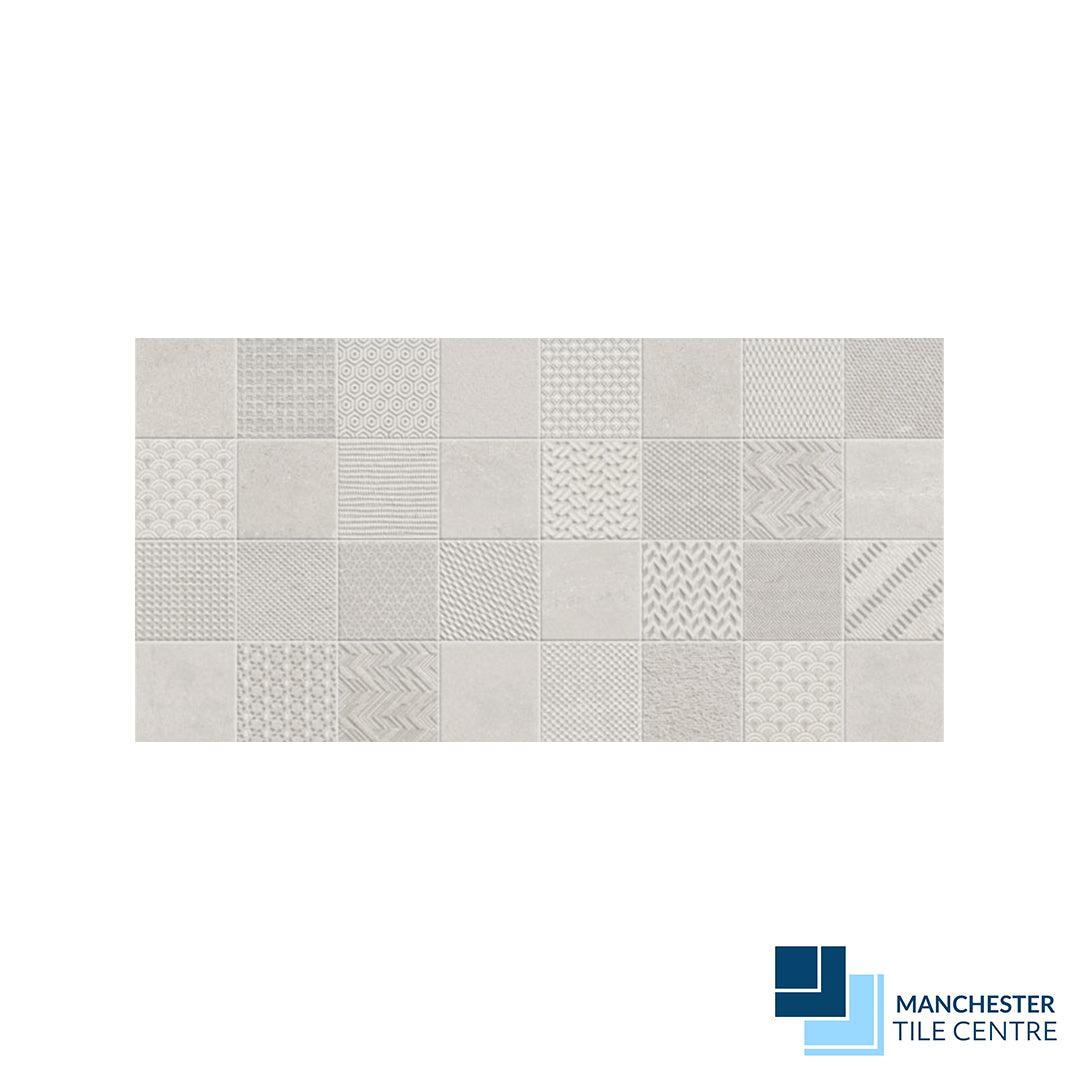 Stoneage Ivory Decor Wall Tiles by Manchester Tile Centre