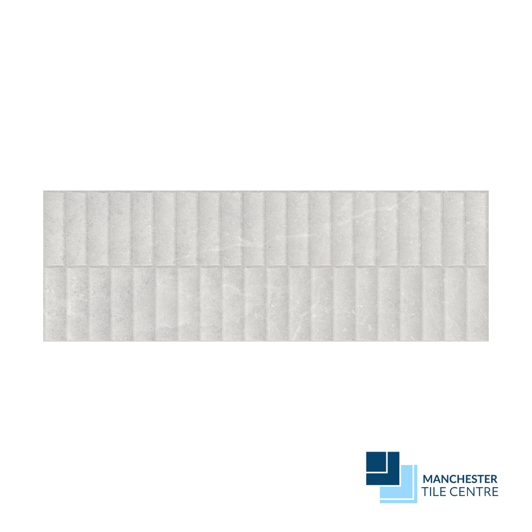 Storm White Decor 40x120 Tile Range by Manchester Tile Centre