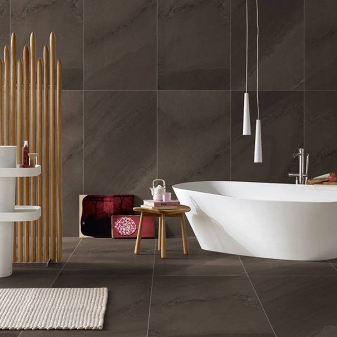 Urbano Mocha Wall and Floor Tiles by Manchester Tile Centre